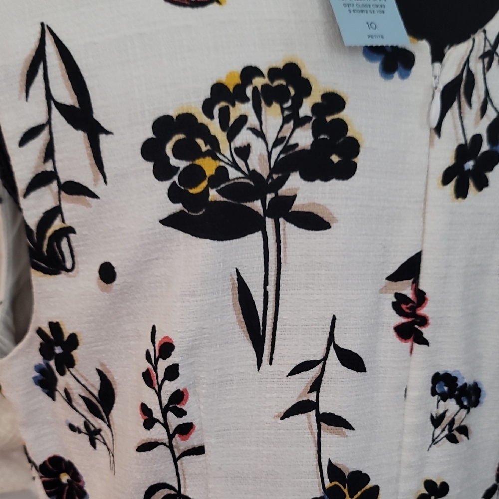 Ann Taylor White Floral Midi Dress - Picture 8 of 8